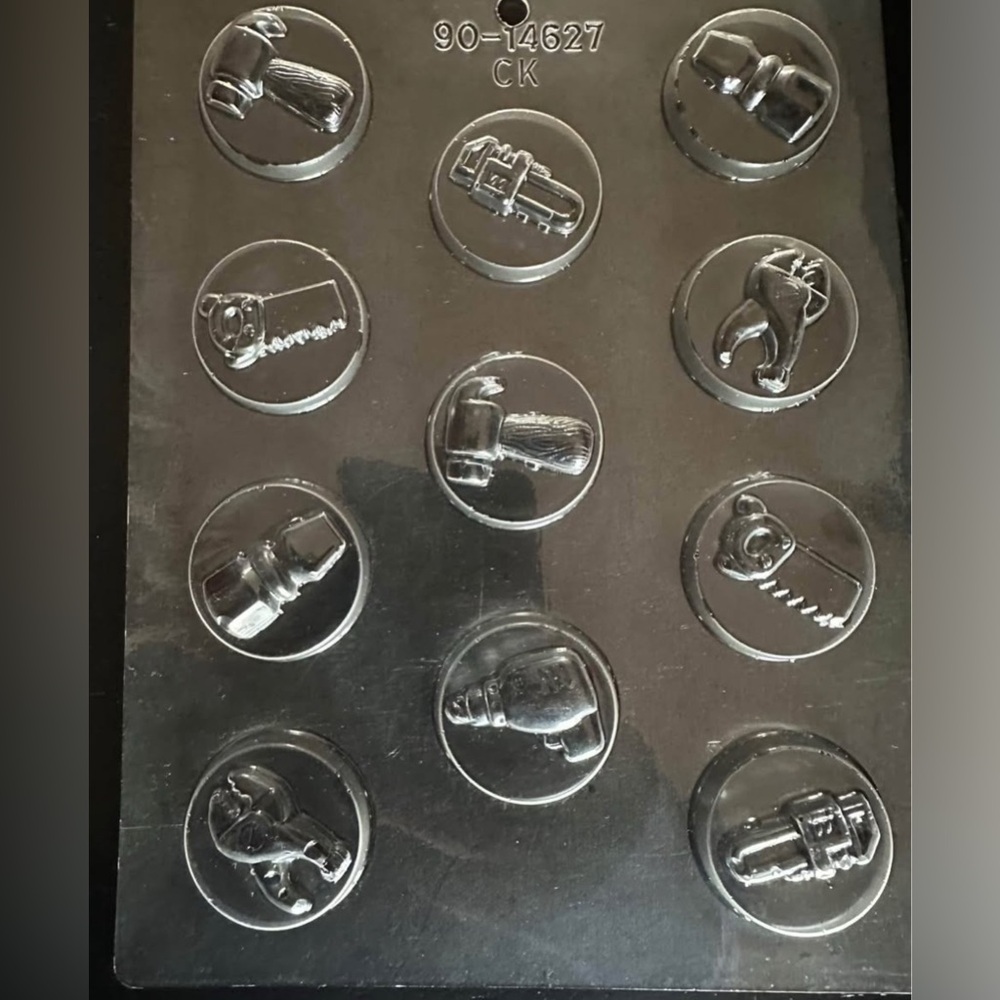 Tool-Shaped Chocolate Mold Tools 1 5/8" Assorted Chocolate Mold